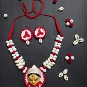 Traditional Maa Durga Jewellery Set (1 Necklace, Earrings