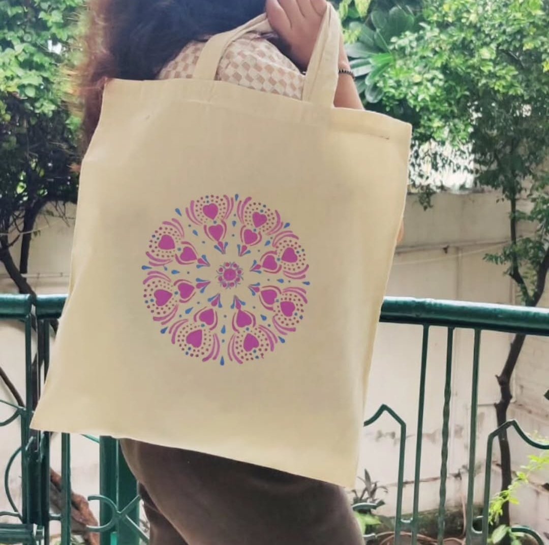 Handpainted Tote Bag