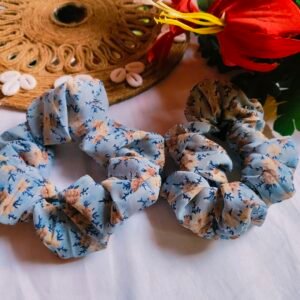 Printed scrunchies
