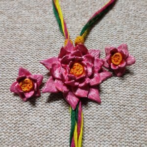 Lotus and ear ring set